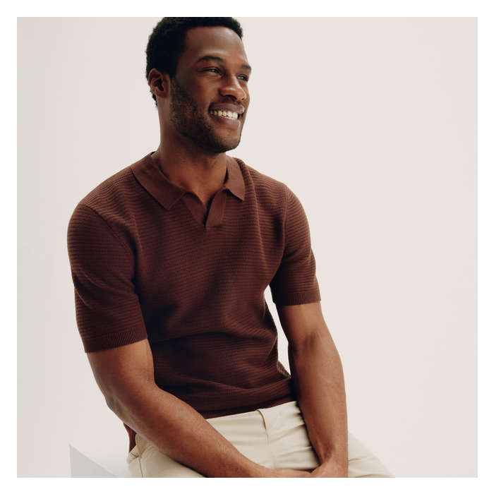 Men's Knit Polo Shirt